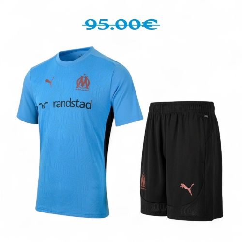 Tenue training OM Bleu Azur & Noir