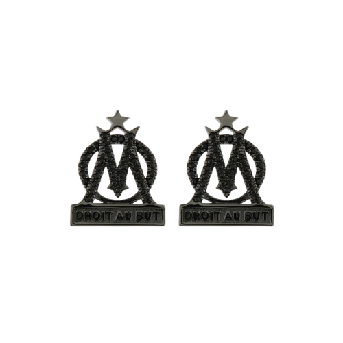 Pendientes Logo Mixto Negro