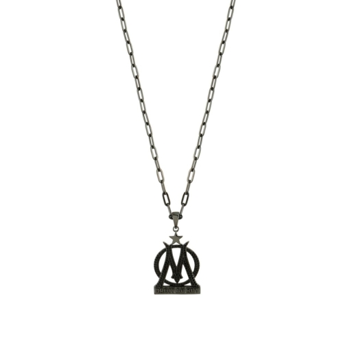 Collar Colgante Mixed Logo Negro