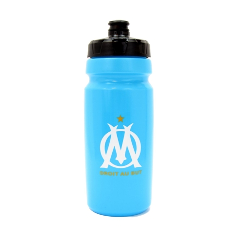 Botella de agua con logotipo OM, azul