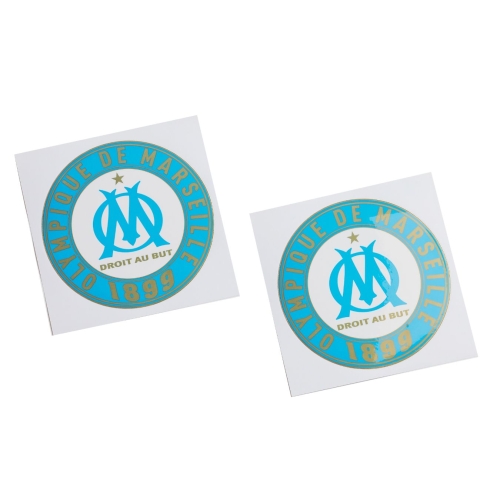 Lot De Deux Autocollants Logo OM 10cm