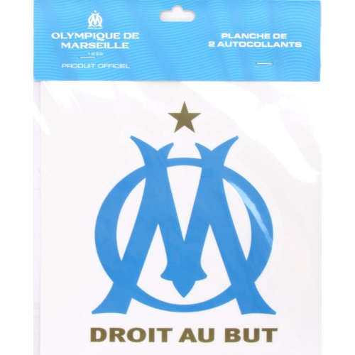 Lot De Deux Autocollants Logo OM 20cm