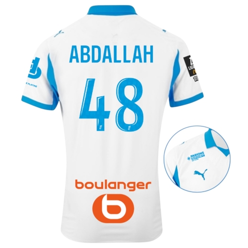 Maillot Authentique OM Domicile 25/26 Abdallah