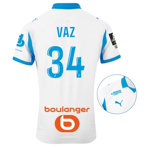 Maillot Authentique OM Domicile 25/26 Vaz