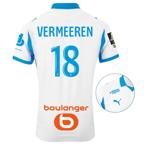 Maillot Authentique OM Domicile 25/26 Vermeeren