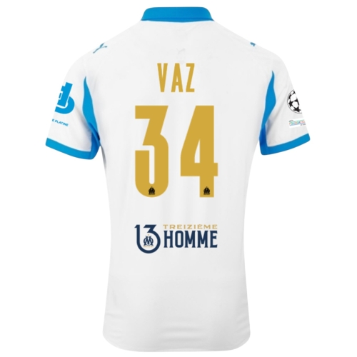 Maillot Authentique OM Domicile Europe 25/26 Vaz