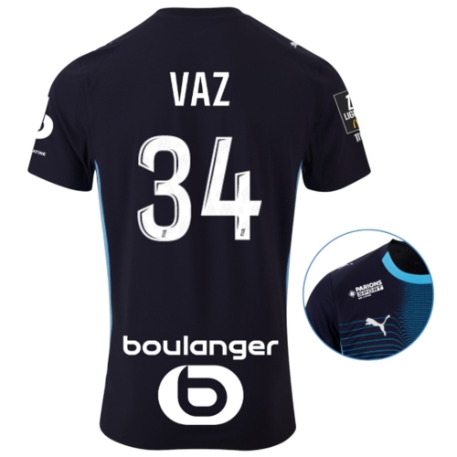 Maillot Authentique OM Extérieur 25/26 Vaz