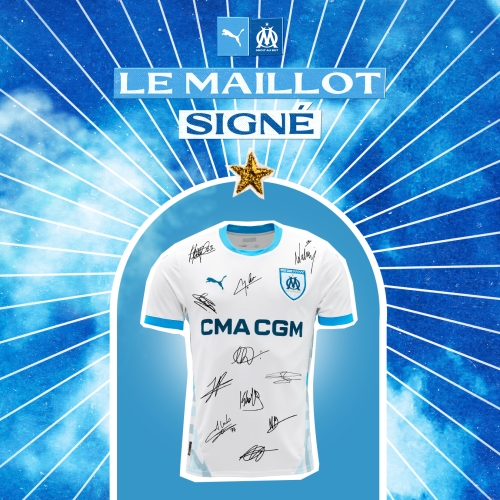 Maillot OM 2024/2025 Collector Signé