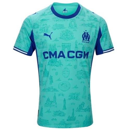 Maillot OM Gardien Authentique Bleu 25/26