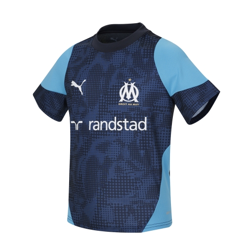 Camiseta Entrenamiento OM Azul Marino Junior