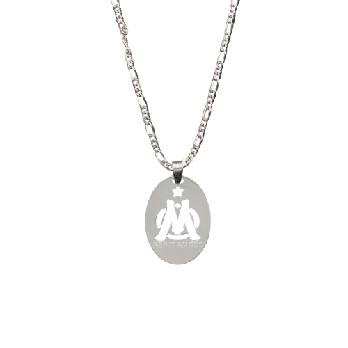 OM plato ovalado Colgante Plata