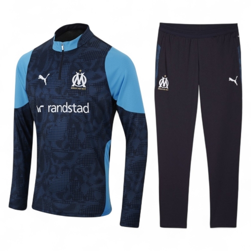 Tenue Training OM Bleu Navy manches longues