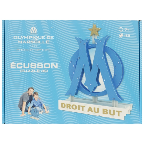 Puzzle 3D escudo OLYMPIQUE DE MARSEILLE
