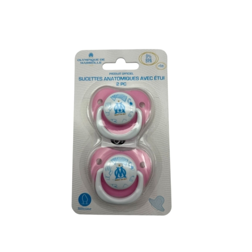Set de 2 Chupetes Rosas OM