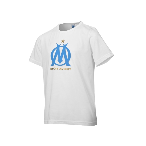 Camiseta niño OM Logo Made In Marseille Blanco