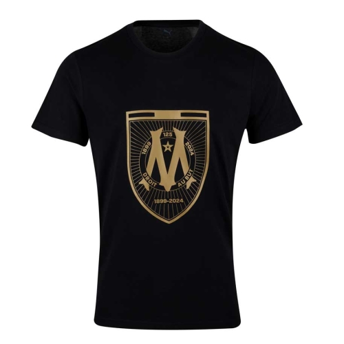Camiseta OM 125 Años Negra y Dorada