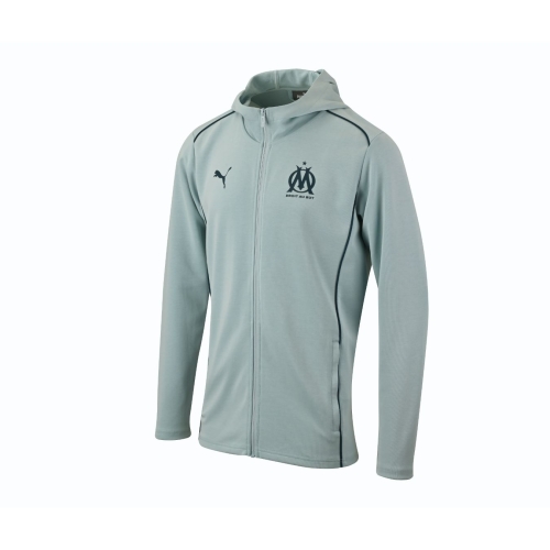 Veste à Capuche Casual OM Bleu Turquoise Junior